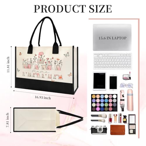 15% Off Floral Mama Tote Bag – Perfect Mother's Day Gift - Image 3
