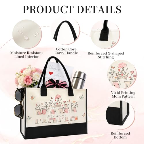 15% Off Floral Mama Tote Bag – Perfect Mother's Day Gift - Image 4