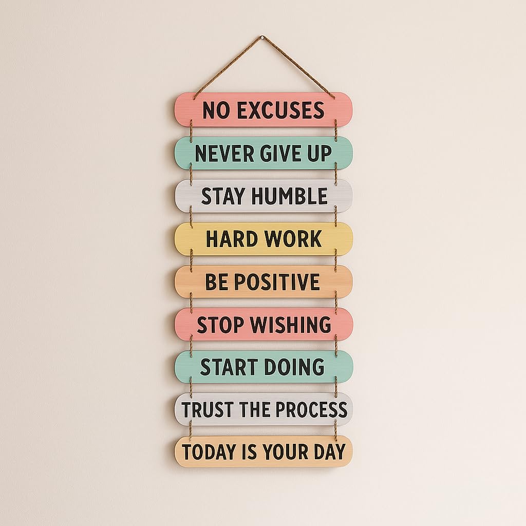 40% Off Motivational Wooden Wall Sign Decor