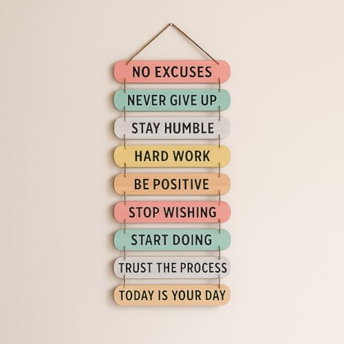 40% Off Motivational Wooden Wall Sign Decor - Image 2