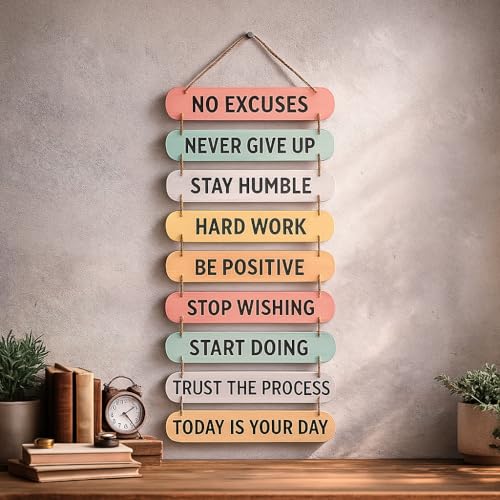 40% Off Motivational Wooden Wall Sign Decor - Image 3
