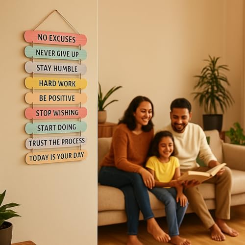 40% Off Motivational Wooden Wall Sign Decor - Image 4