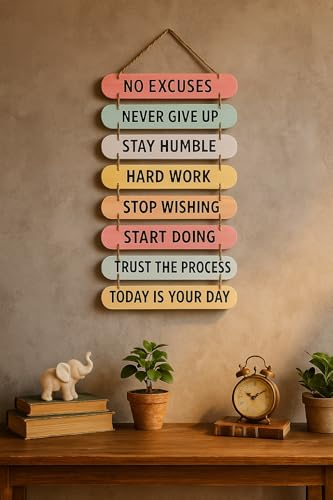 40% Off Motivational Wooden Wall Sign Decor - Image 6