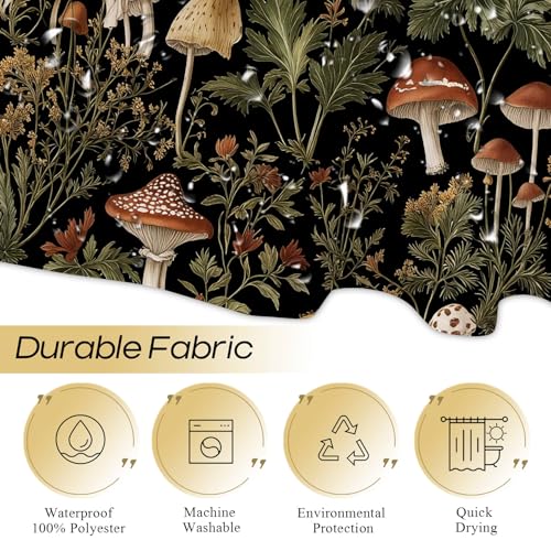 50% Off YRWSU Watercolor Floral Shower Curtain Set - Image 6