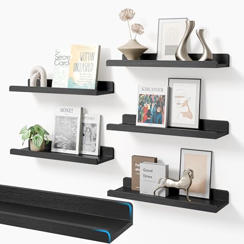 35% Off YUFLINX 6-Pack Black Floating Shelves