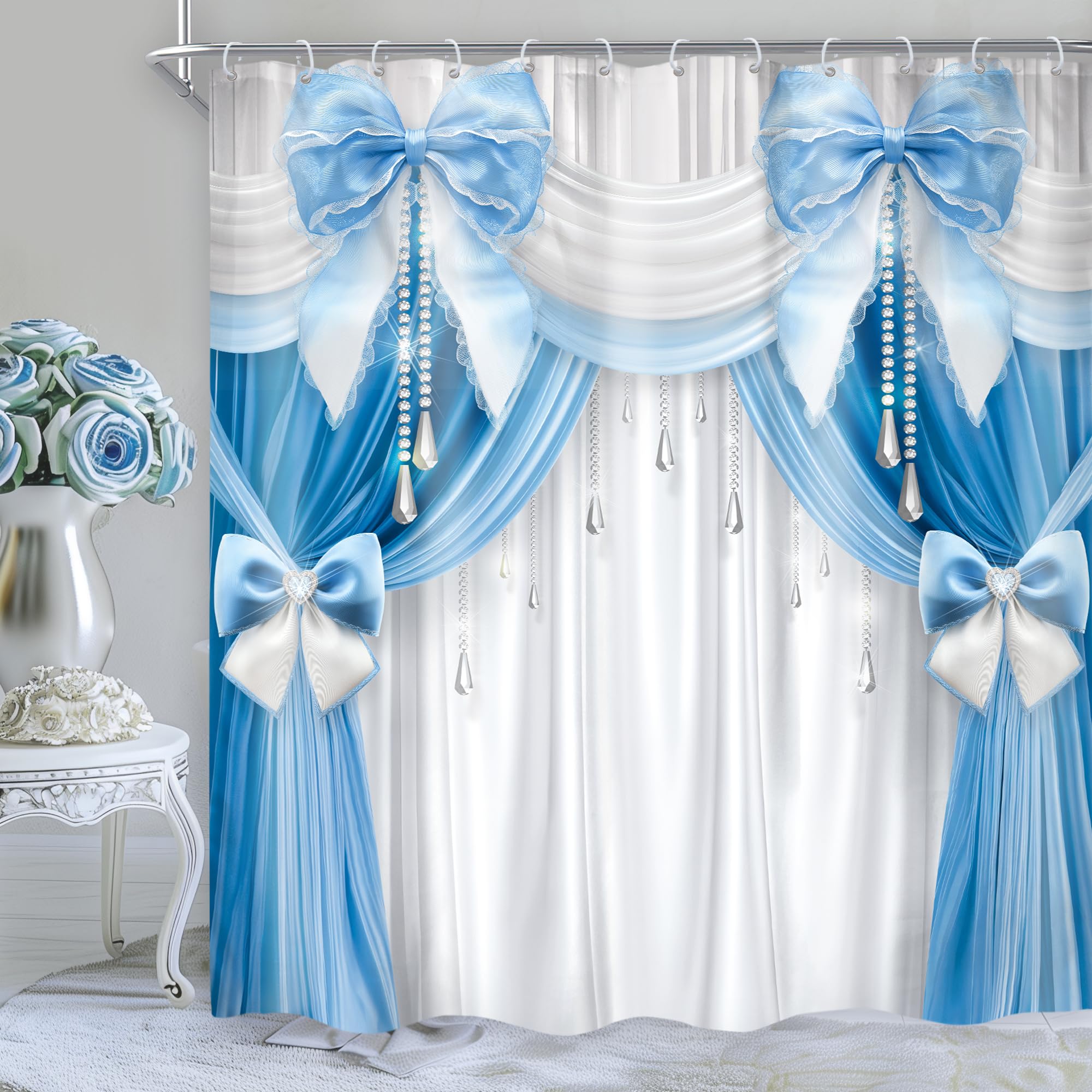 22% Off Cinbloo Bowknot Shower Curtain Set