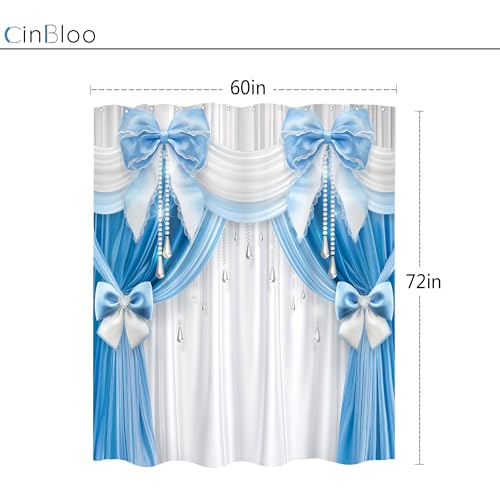 22% Off Cinbloo Bowknot Shower Curtain Set - Image 4