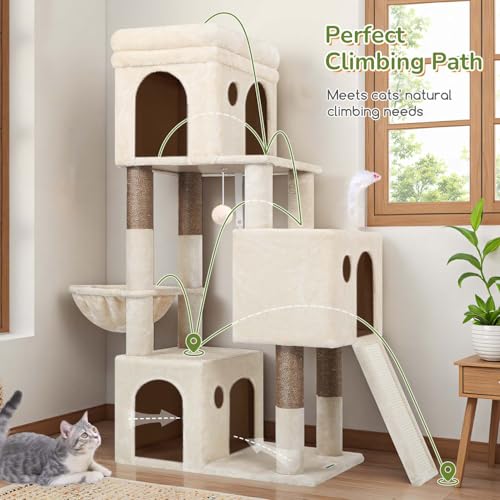 45% Off Globlazer 52" Cat Tower with 3 Condos - Image 6