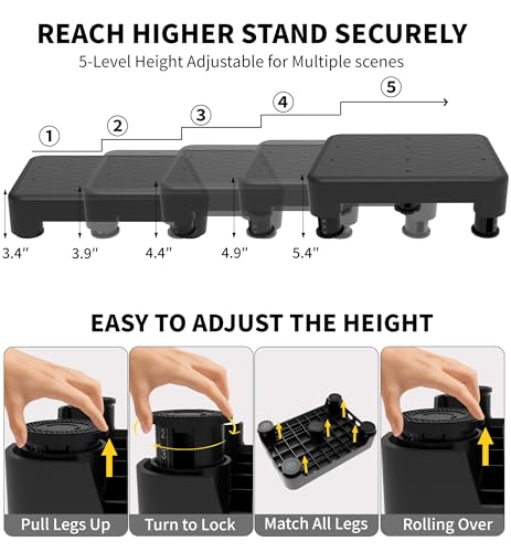 5-Level Step Stool for Seniors with 700 LBS Capacity - Image 4