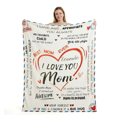 56% Off Super Soft Personalized Throw Blanket for Mom