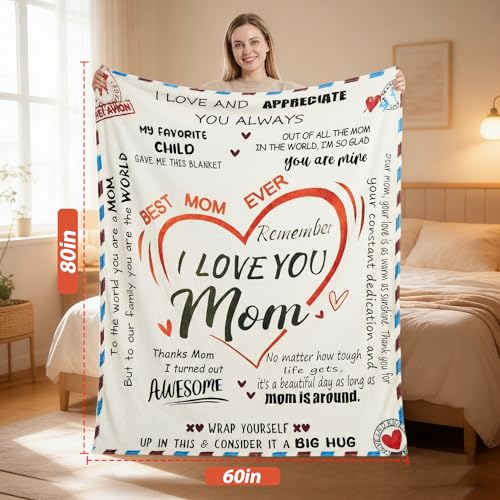 56% Off Super Soft Personalized Throw Blanket for Mom - Image 5