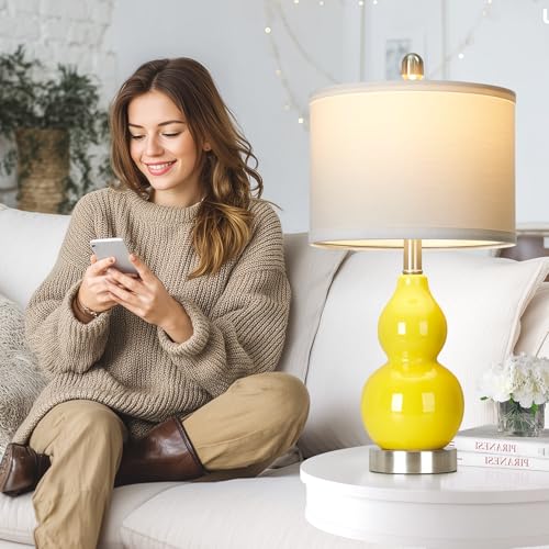50% Off Rinweey Double Gourd Ceramic Table Lamps Set - Image 5
