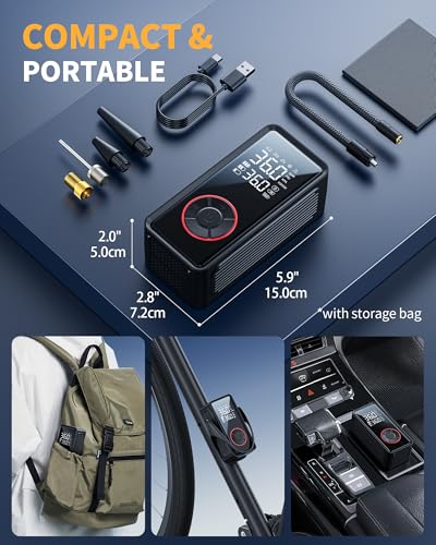 57% Off Powools Tire Inflator: 3X Faster Air Pump - Image 5