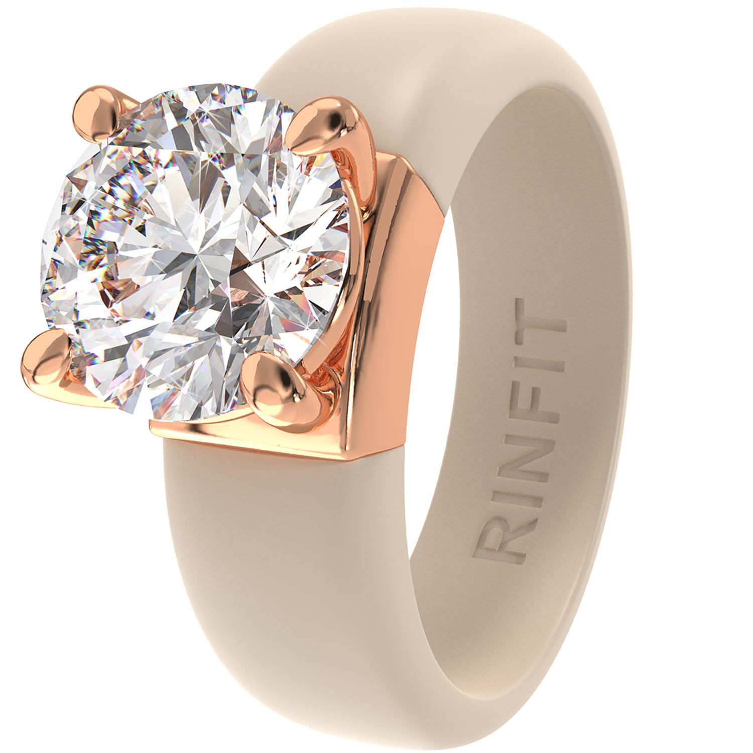Save 10% on Rinfit Silicone Ring with Cubic Zirconia