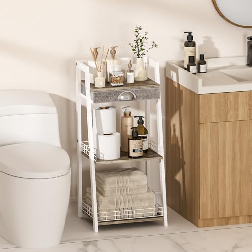 Save 50% on 3-Tier Bathroom Shelf with Drawer - Image 3