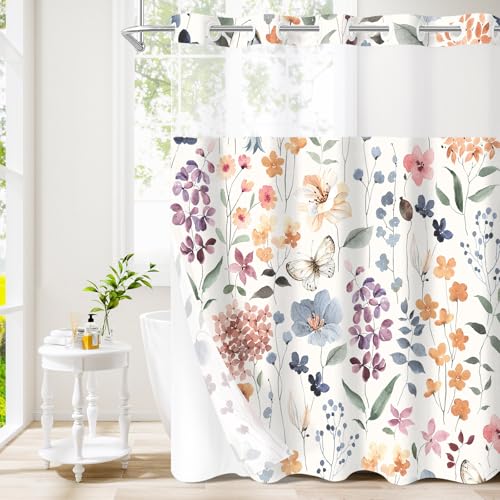 50% Off Litabel Floral Shower Curtain Set - Image 2