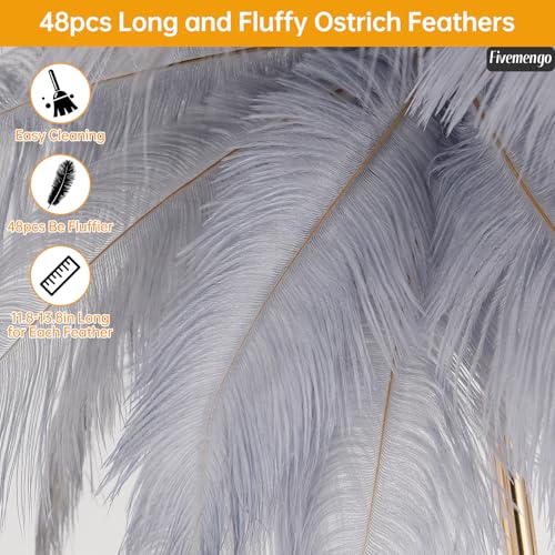 50% Off Fivemengo Ostrich Feather Floor Lamp - Image 4