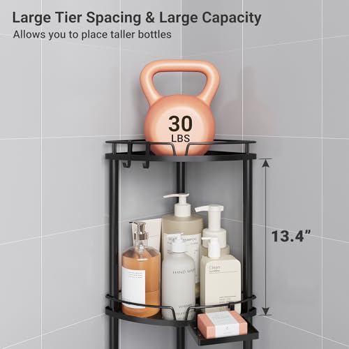 25% Off ELYKEN 3-Tier Rustproof Shower Caddy - Image 4
