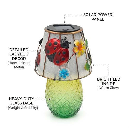 30% Off ChexLizard Ladybug Solar Table Lamps for Outdoor Decor - Image 5