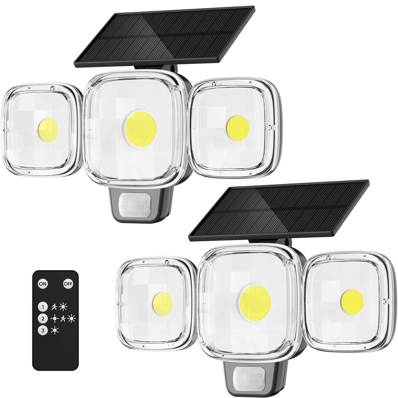 50% Off ESLIGHTION Solar Motion Sensor Lights 2-Pack