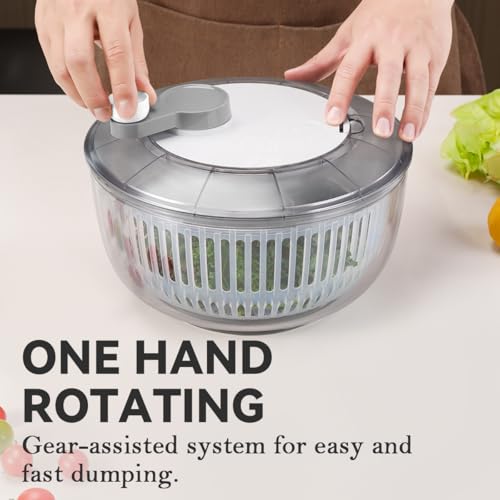 50% Off KEOUKE Manual Salad Spinner for Crisp Greens - Image 3