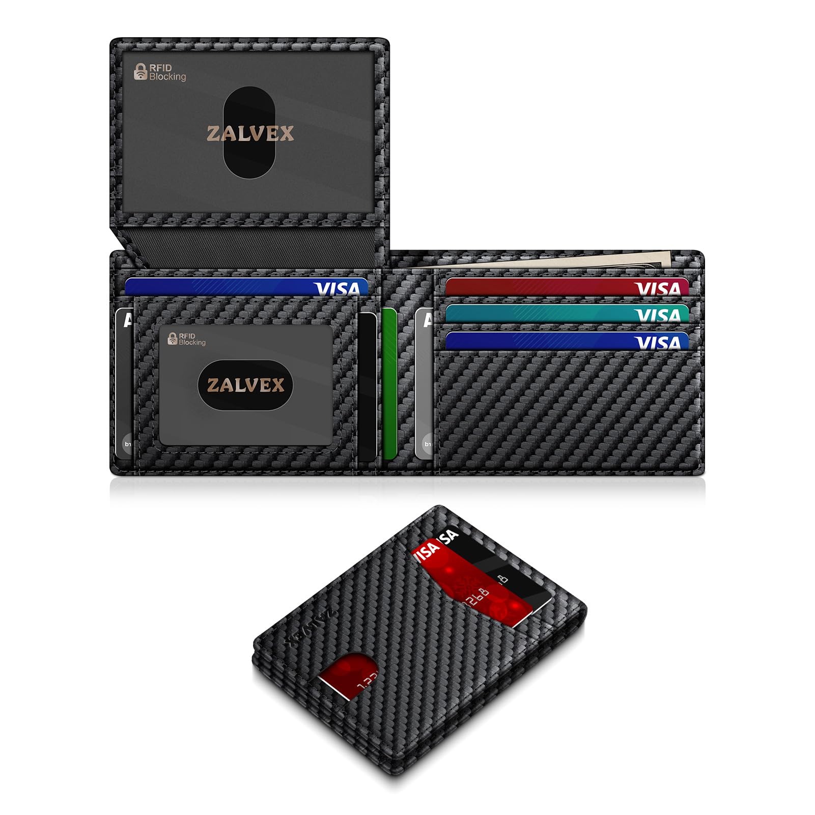 38% Off Slim RFID Wallet for Men – Holds 14 Cards