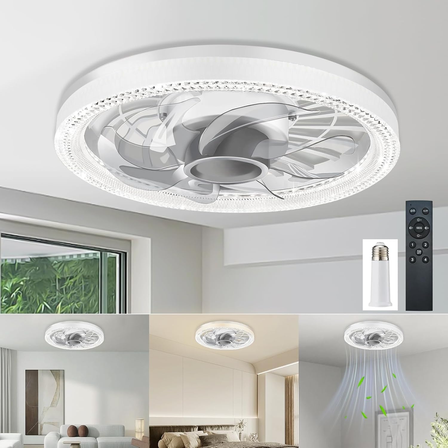 40% Off Deyagoo Ceiling Fan Light with Remote