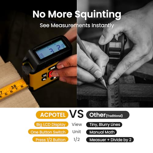 24% Off Digital Tape Measure | ACPOTEL 16ft Rechargeable - Image 4