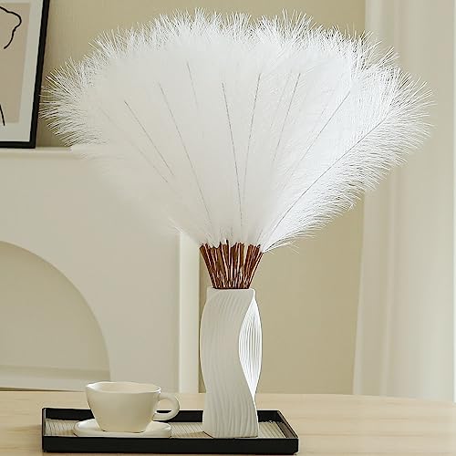 29% Off Wertuirk 30pcs White Faux Pampas Grass Decor - Image 2