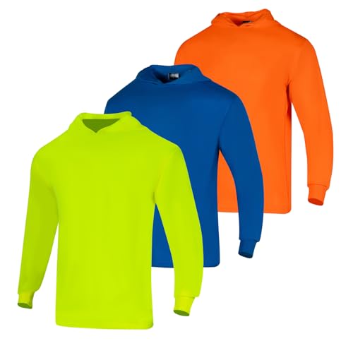 50% Off 3-Pack Hi-Vis Long Sleeve Safety Shirts for Men - Image 2