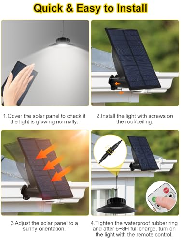 30% Off: T-SUN Solar Shed Lights with Remote - Image 3