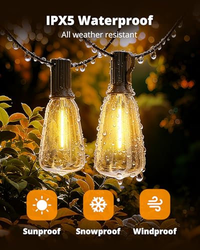 30% Off VIPAR 100ft Outdoor LED String Lights - Image 3