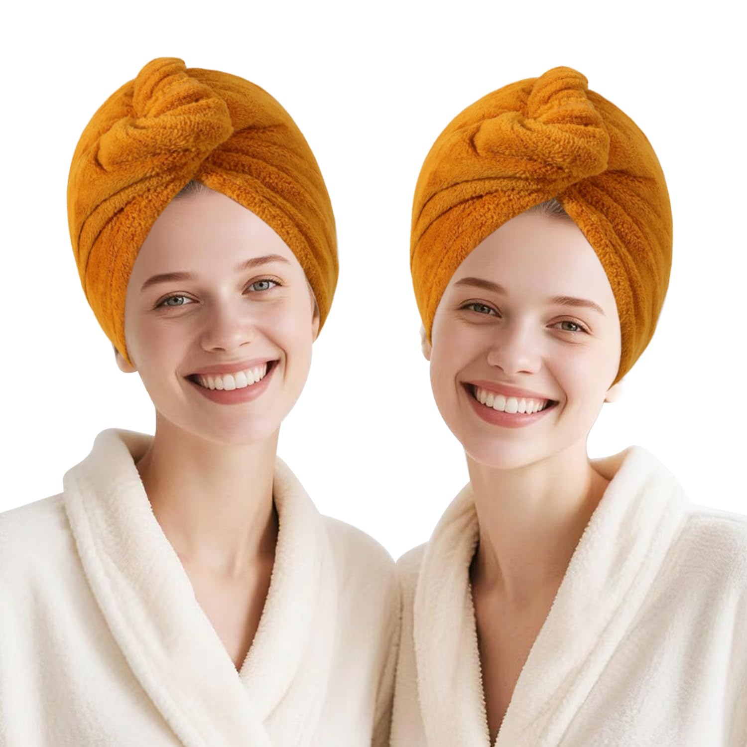2-Pack Microfiber Hair Towel Turbans for Women - 30% Off