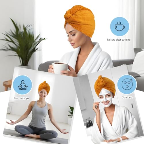 2-Pack Microfiber Hair Towel Turbans for Women - 30% Off - Image 4