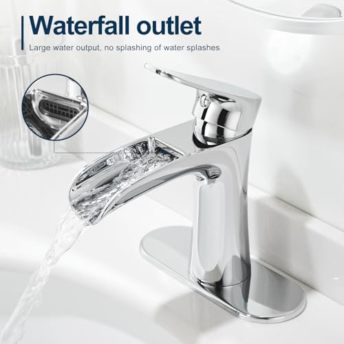 50% Off VOTON Chrome Waterfall Bathroom Faucet - Image 3