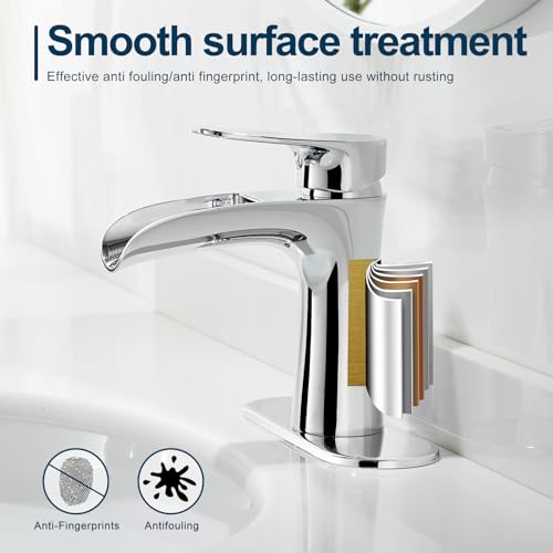 50% Off VOTON Chrome Waterfall Bathroom Faucet - Image 6