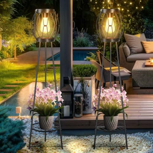 11% Off 2 Pack Solar Lights with Plant Stands - Image 2