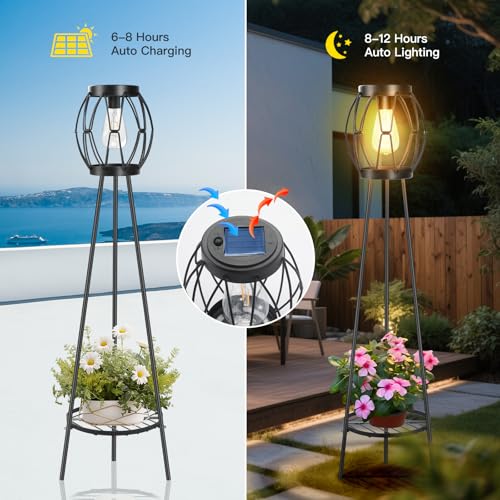 11% Off 2 Pack Solar Lights with Plant Stands - Image 4