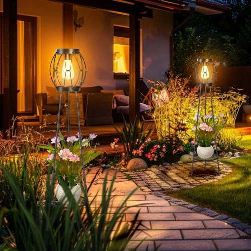 11% Off 2 Pack Solar Lights with Plant Stands - Image 6