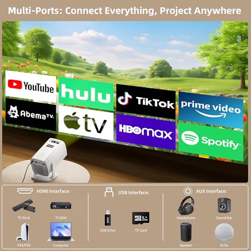 20% Off Mini Projector 1080P Full HD with 270° Rotation - Image 4
