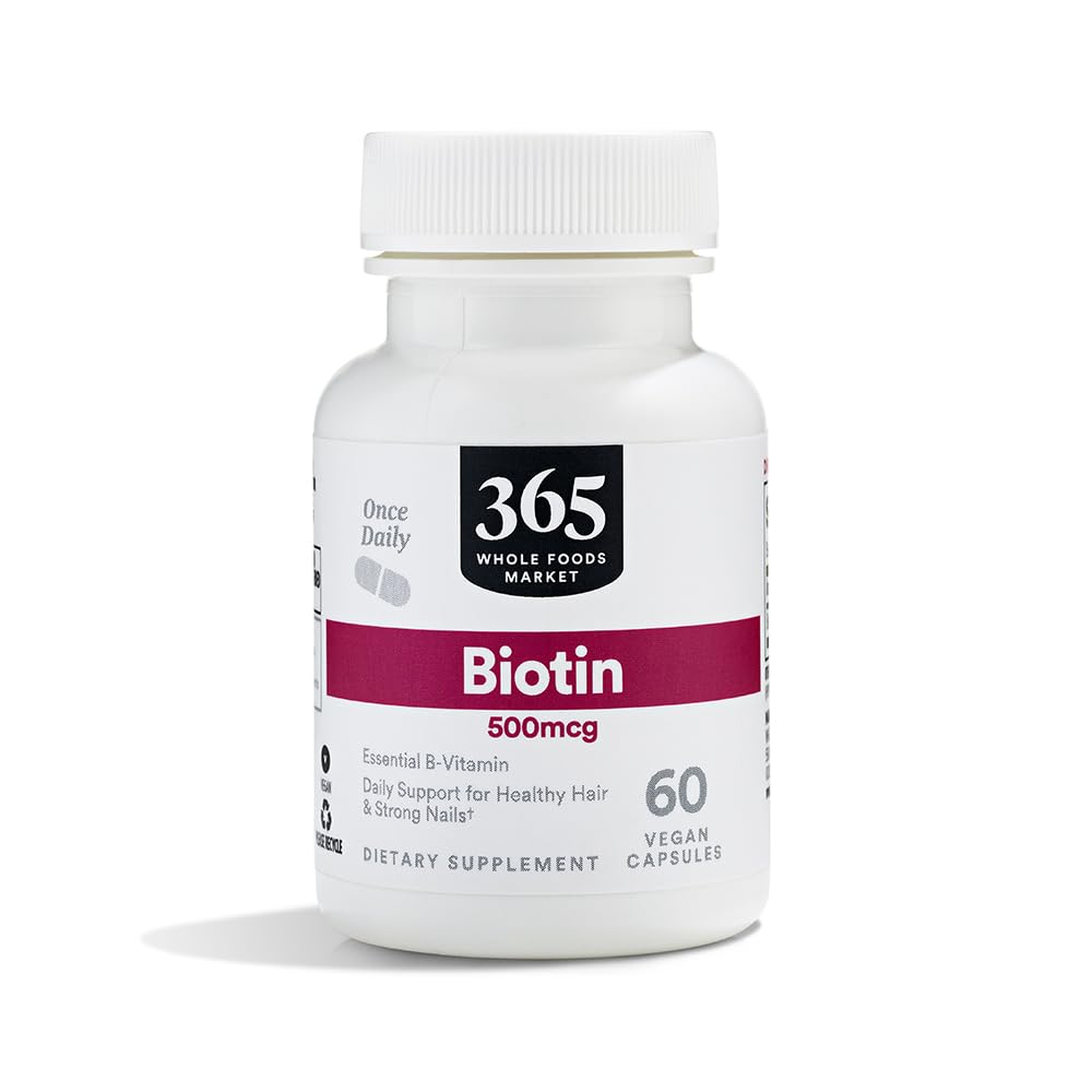 10% Off 365 Biotin 500mcg - 60 Capsules for Hair & Nails