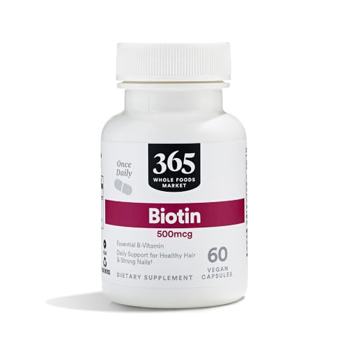 10% Off 365 Biotin 500mcg - 60 Capsules for Hair & Nails - Image 2