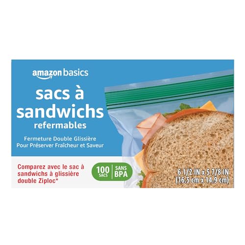10% Off Amazon Basics Sandwich Bags - 100 Ct - Image 7
