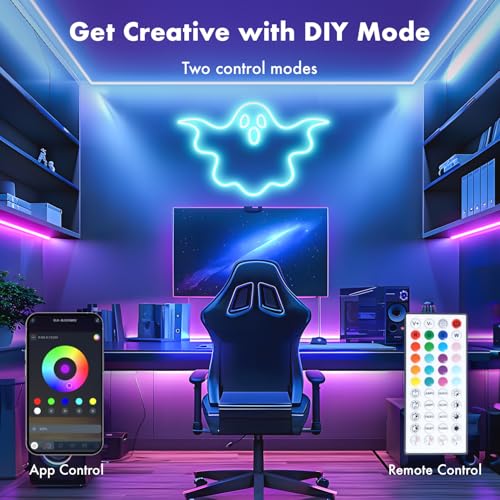 59% Off 100FT RGB LED Strip Lights with Music Sync - Image 7