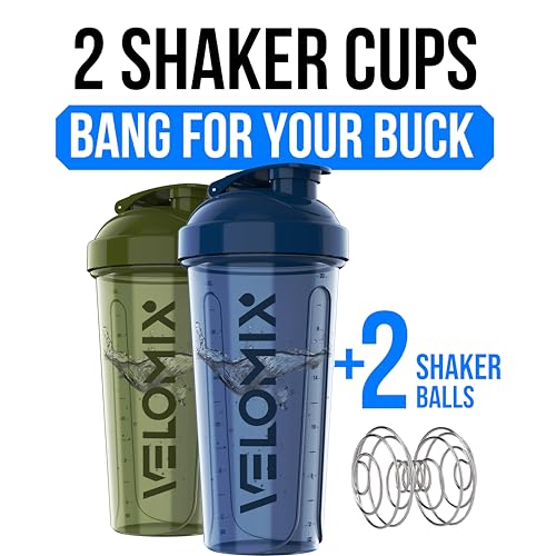 59% Off VELOMIX 2-Pack 28 oz Protein Shaker Bottles - Image 3