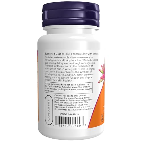 42% Off NOW Biotin 1,000 mcg - 100 Capsules Deal - Image 4