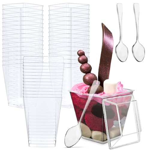 Save 41% on Oasis Creations Dessert Cups with Lids & Spoons - Image 2