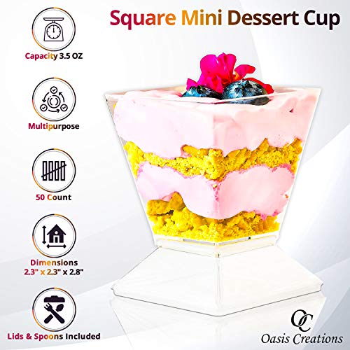 Save 41% on Oasis Creations Dessert Cups with Lids & Spoons - Image 4