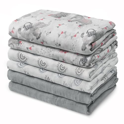 50% Off Muslin Baby Burp Cloths 6-Pack – Ultra Soft & Large - Image 2
