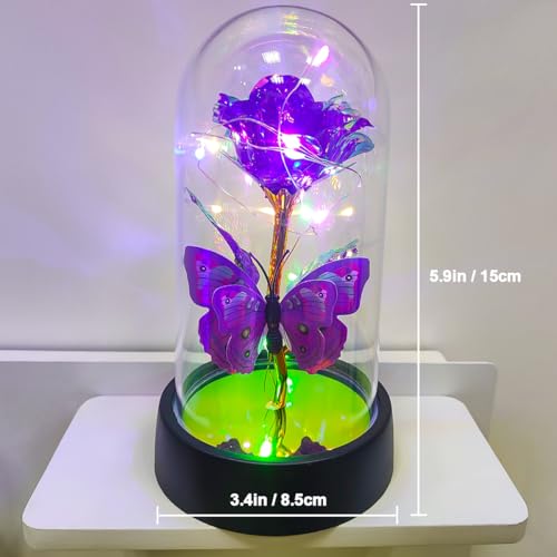 57% Off JUNQIU Light-Up Glass Rose Gift for Mom - Image 7
